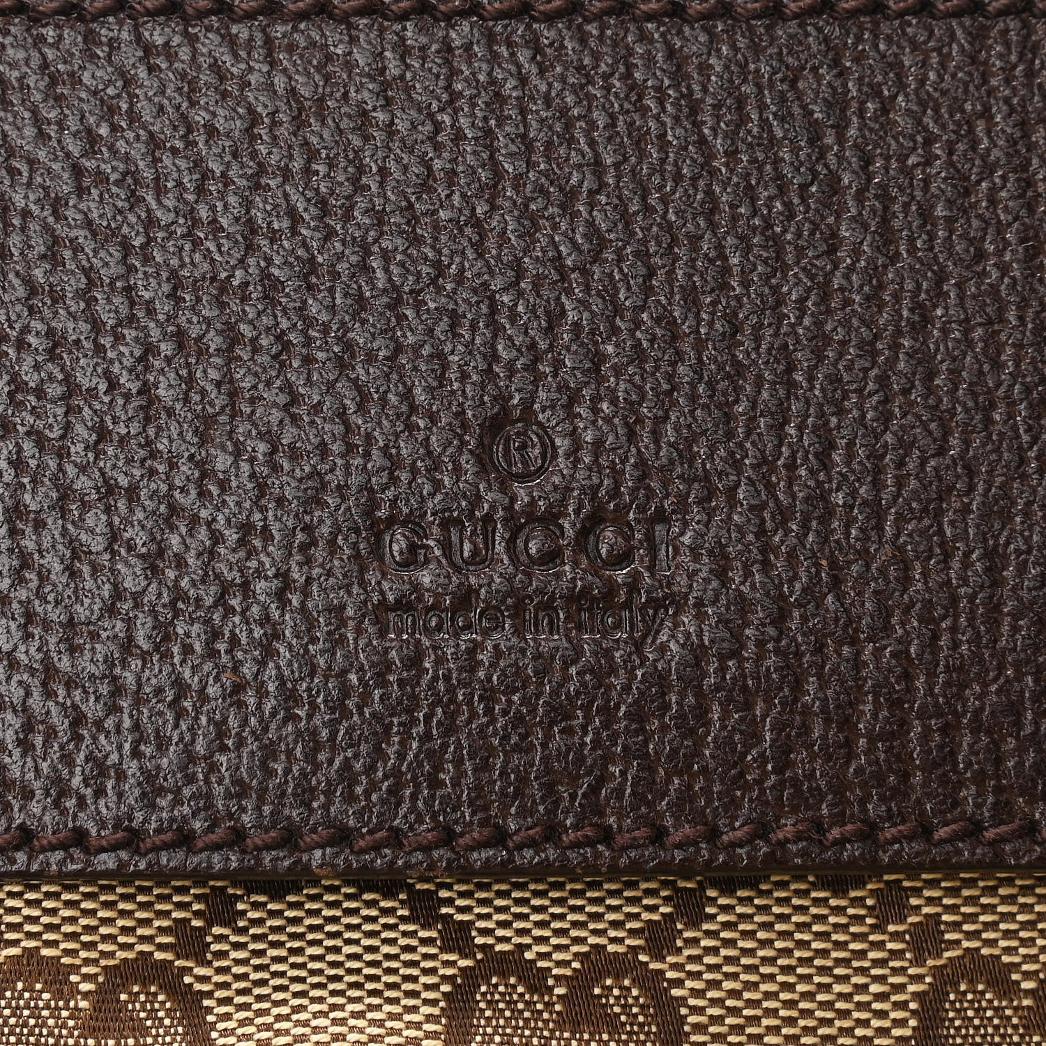 Gucci GG Monogram Double Pocket Belt Bag Dark Brown 6 of 10