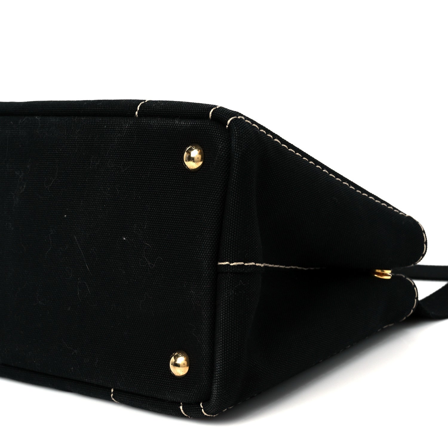 Prada Canapa Small Logo Tote Black Talco 13 of 13