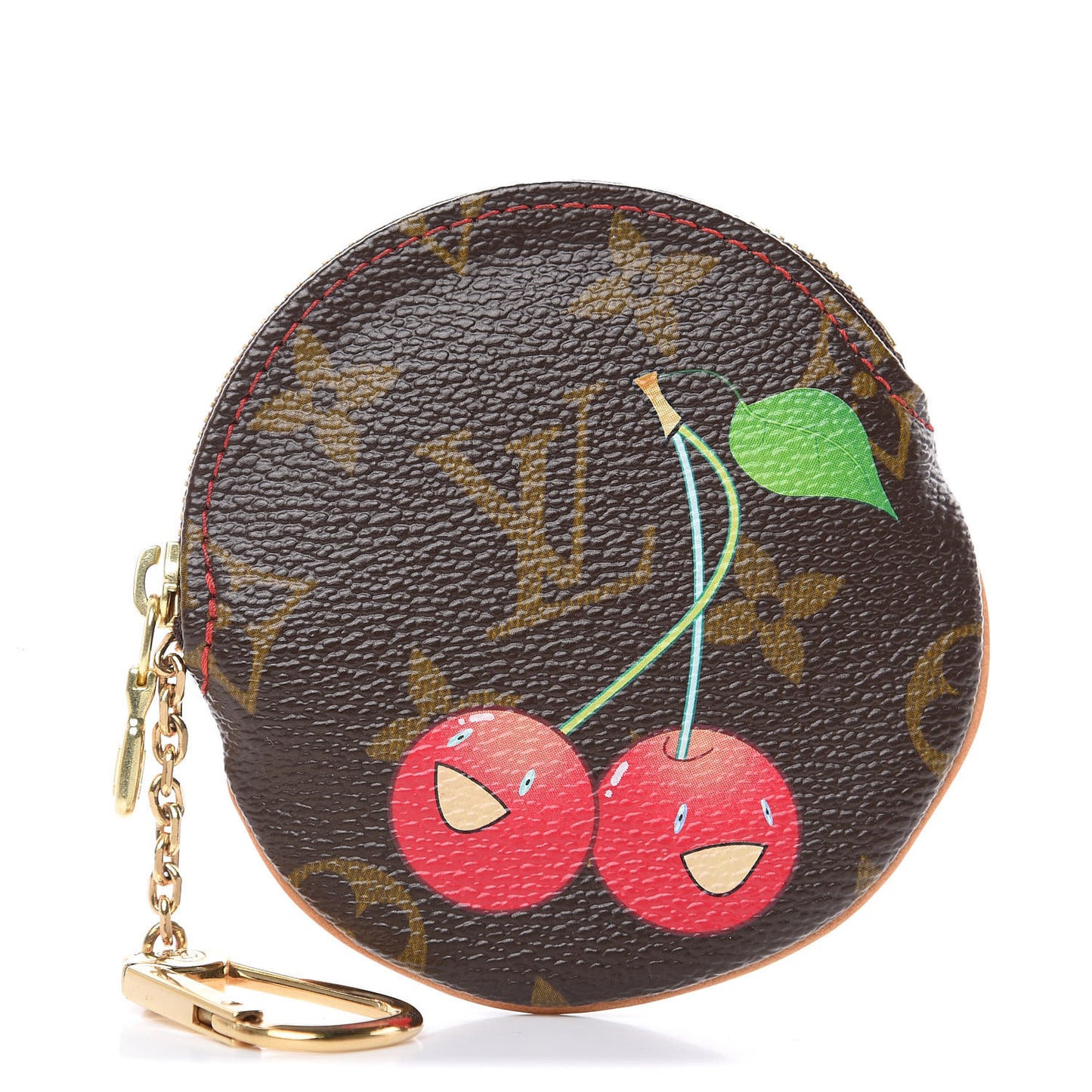 Monogram Cerises Round Coin Purse