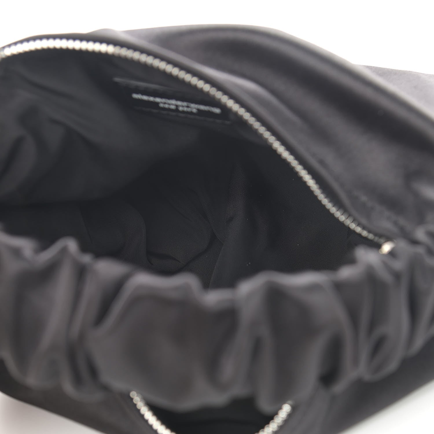 Alexander Wang Satin Mini Scrunchie Bag Black 5 of 9