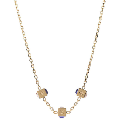 Louis Vuitton Swarovski Gamble Short Necklace Azur 1 of 5