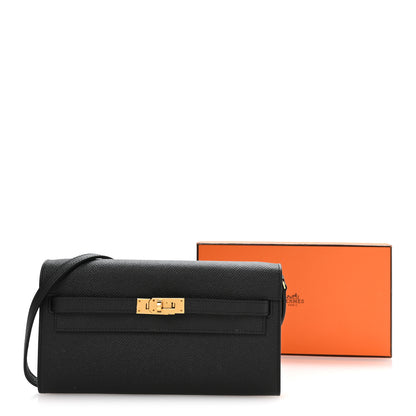 Hermes Epsom Kelly Wallet To Go Black 10 of 10