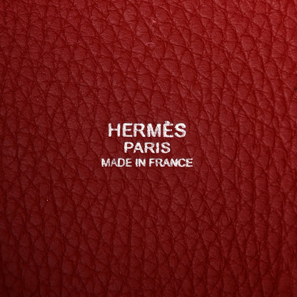 Hermes Taurillon Clemence Picotin Lock 18 PM Rubis 6 of 12