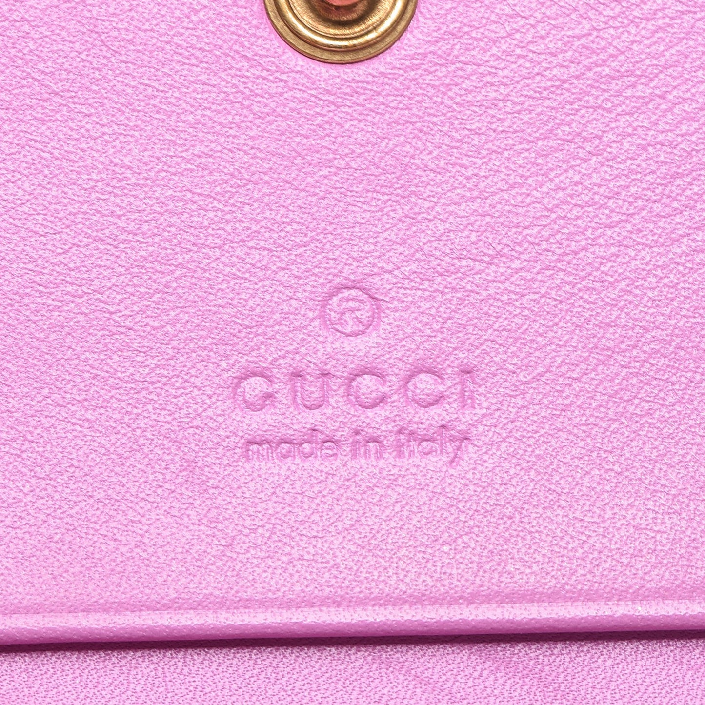 Calfskin Matelasse GG Marmont Card Case Candy Mousse