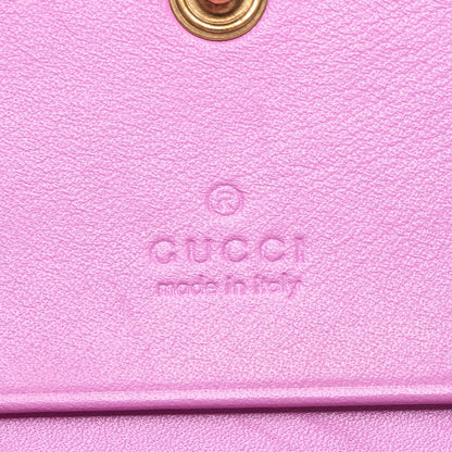 Gucci Calfskin Matelasse GG Marmont Card Case Candy Mousse 6 of 8