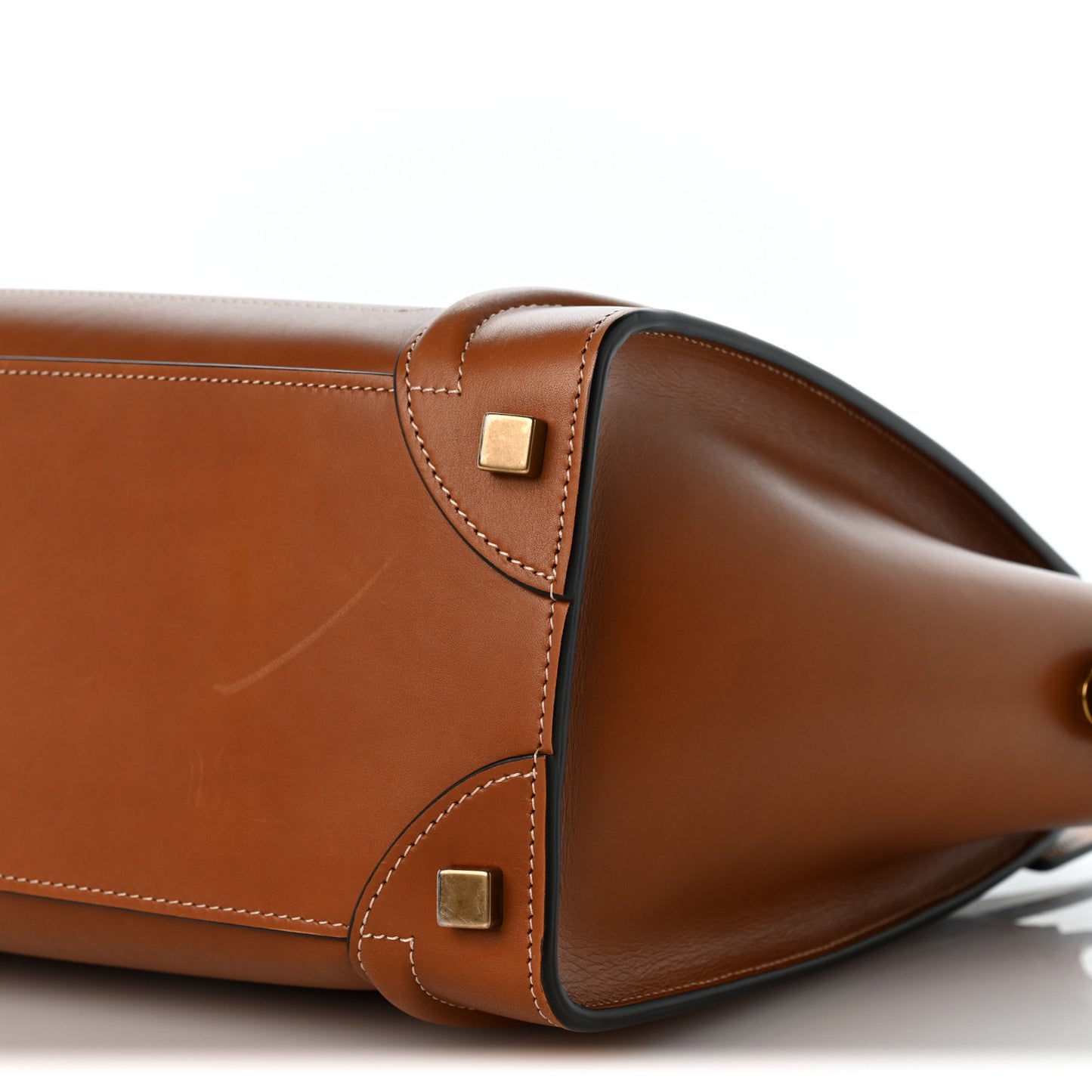 Natural Calfskin Micro Luggage Tan