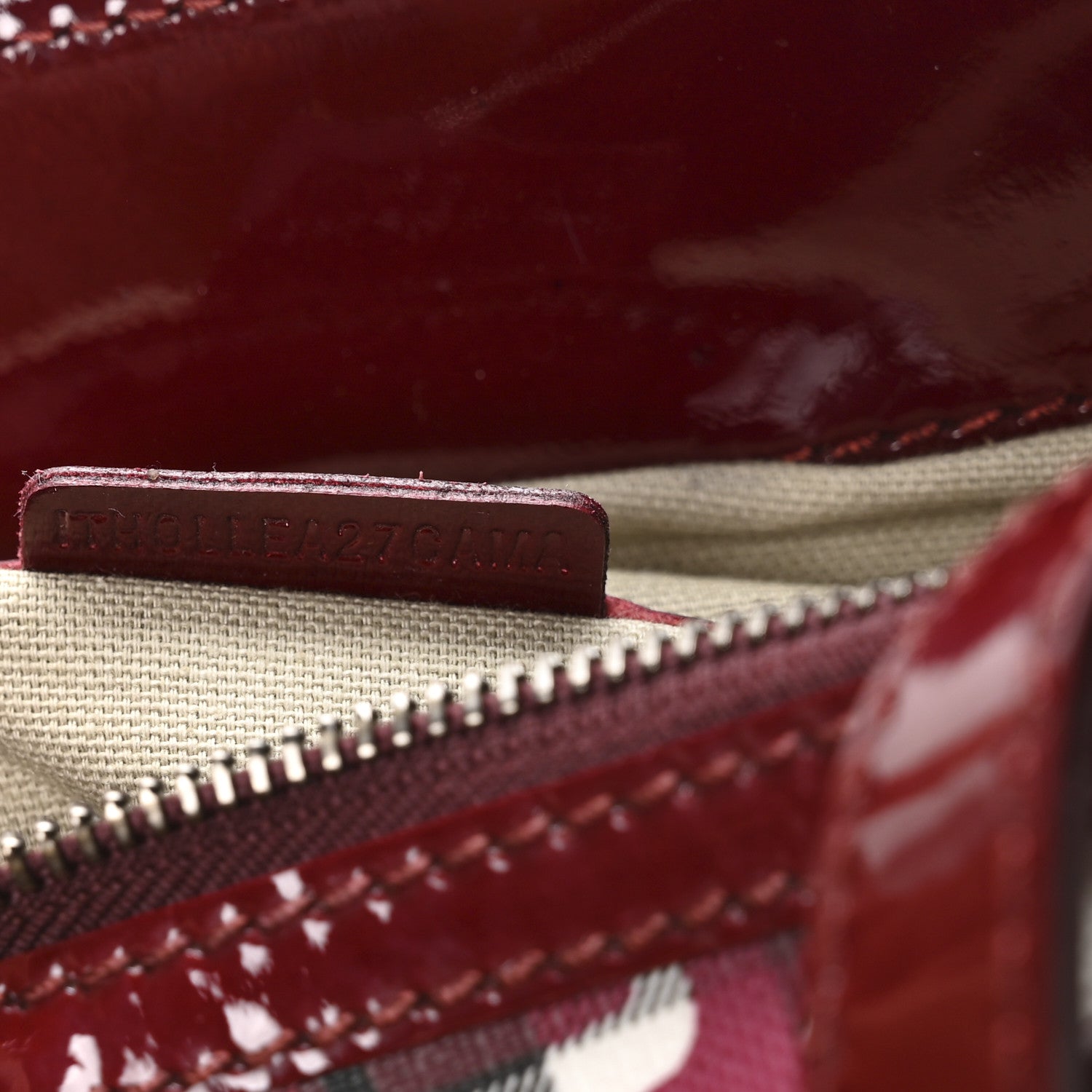 Burberry Nova Check Heart Print Pilgrim Satchel Berry 8 of 11