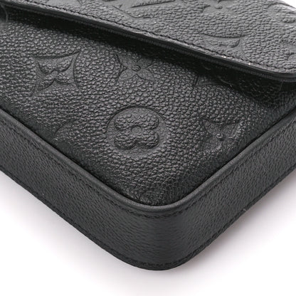 Louis Vuitton Empreinte Pochette Felicie Chain Wallet Black 14 of 14