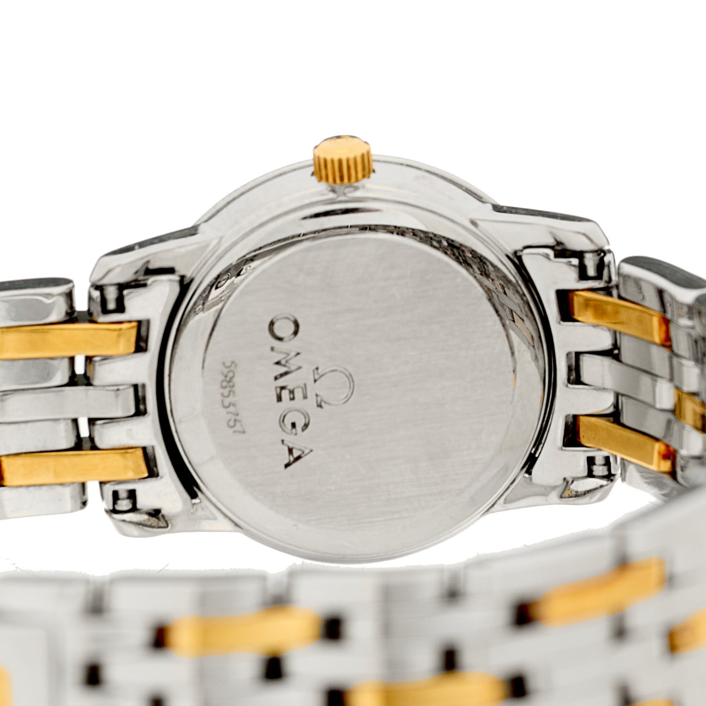 Stainless Steel 18K Yellow Gold 22mm Quartz Watch Silver 4370.31.00