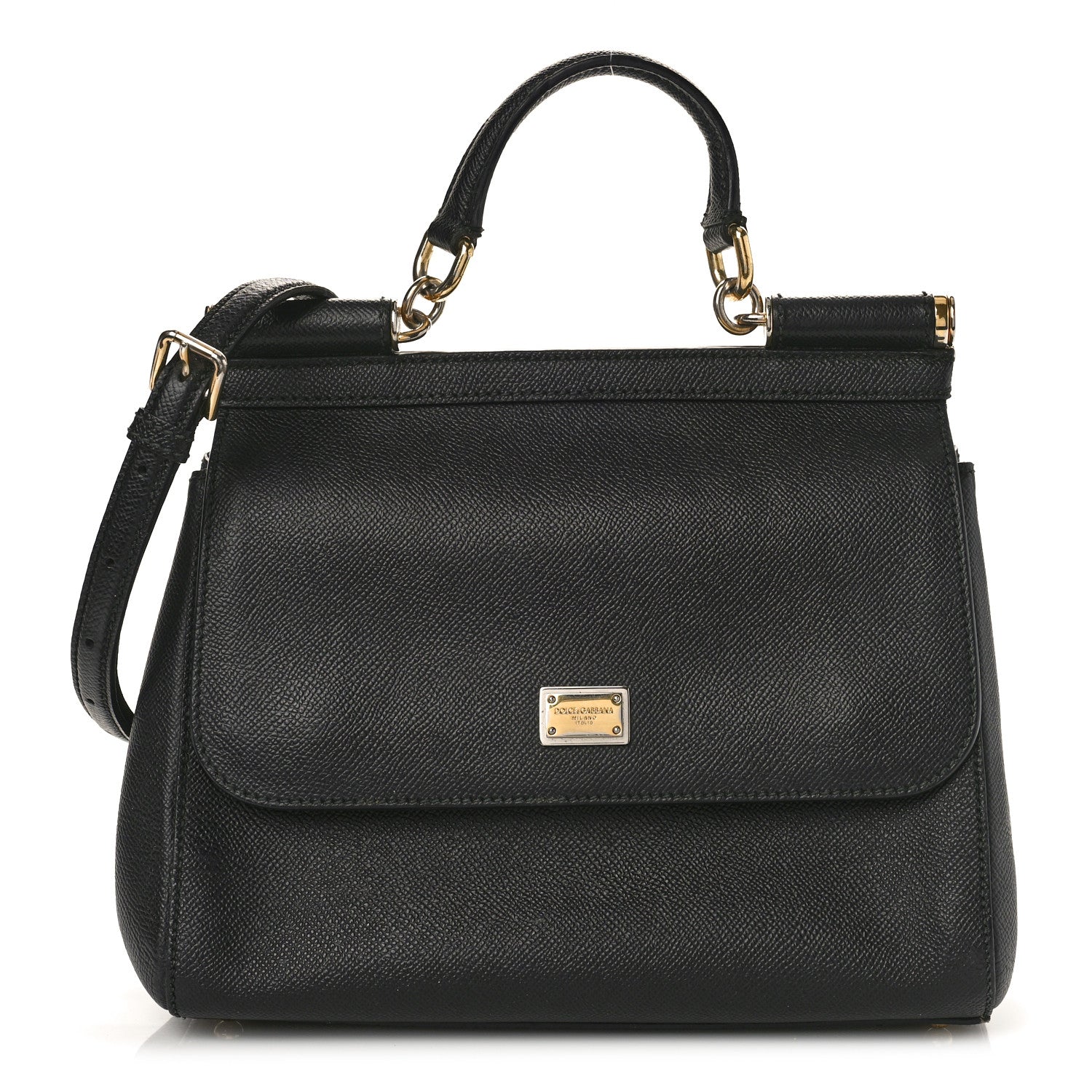Dolce & Gabbana Dauphine Medium Miss Sicily Satchel Black 1 of 8