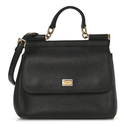 Dolce & Gabbana Dauphine Medium Miss Sicily Satchel Black 1 of 8