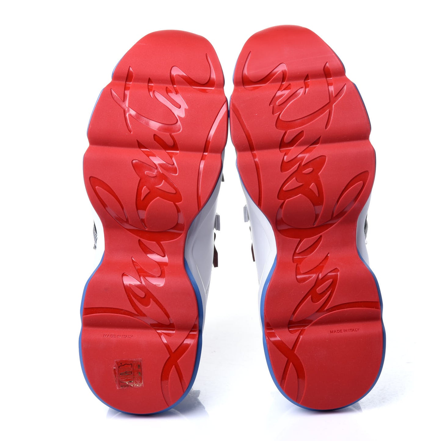 Mesh Suede Red Runner Flat Sneaker 40 Multicolor