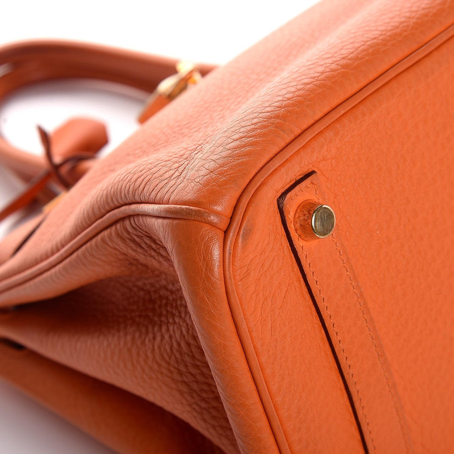 Taurillon Clemence Birkin 30 Orange