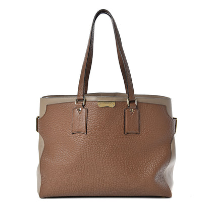 Burberry Heritage Grain Smooth Calfskin Large Clarborough Tote Sepia Brown Honey 1 of 11