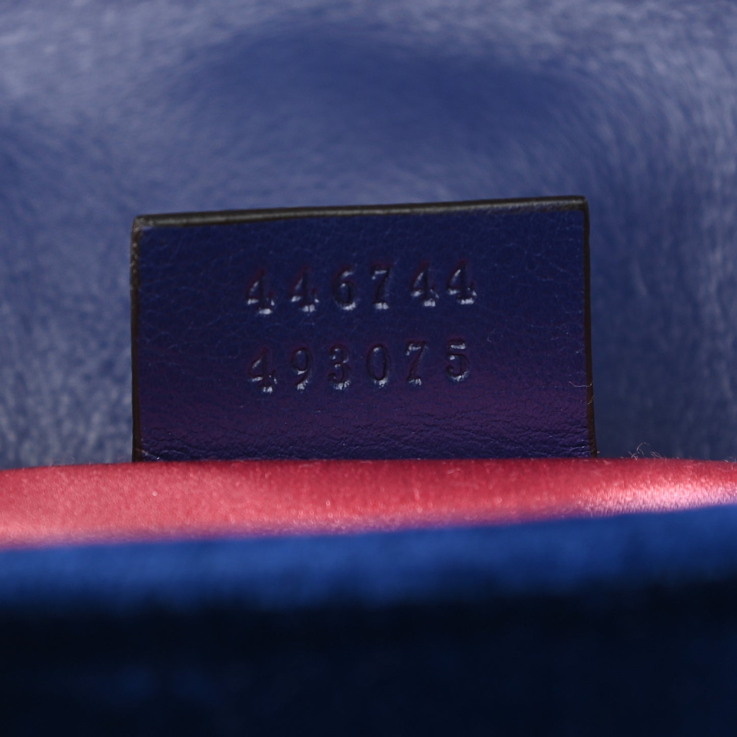 Velvet Matelasse Embroidered Mini GG Marmont Shoulder Bag Cobalt Blue