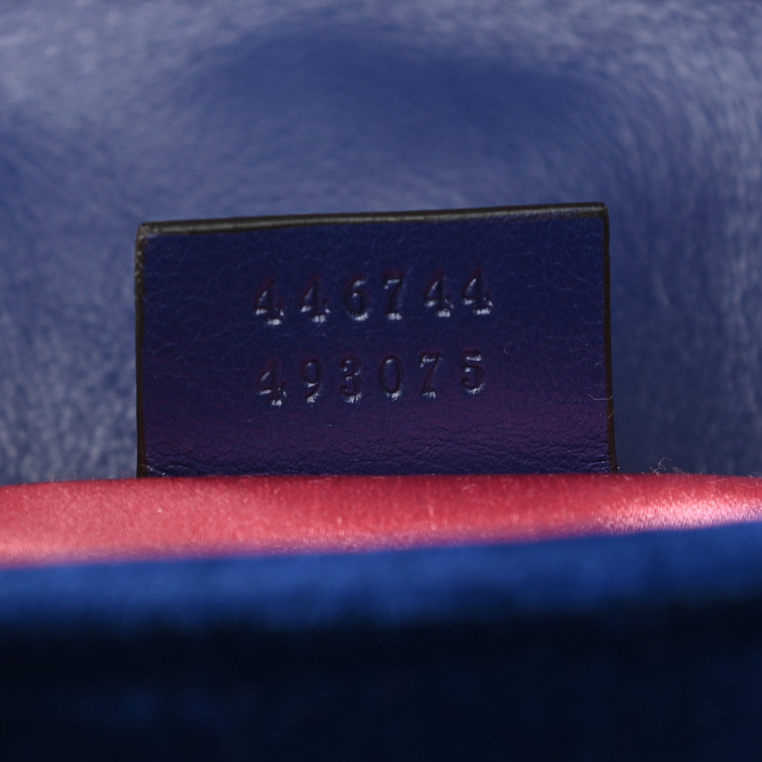 Gucci Velvet Matelasse Embroidered Mini GG Marmont Shoulder Bag Cobalt Blue 7 of 9