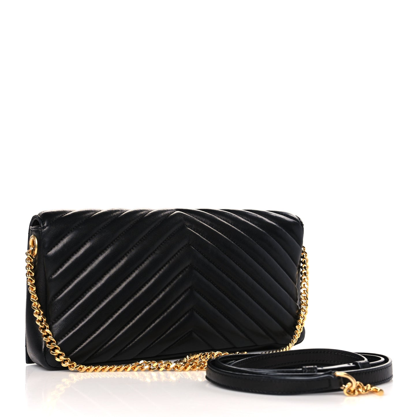 Lambskin Matelasse Monogram Kate 99 Black