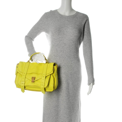 Proenza Schouler Lambskin Medium PS1 Satchel Citron 2 of 8