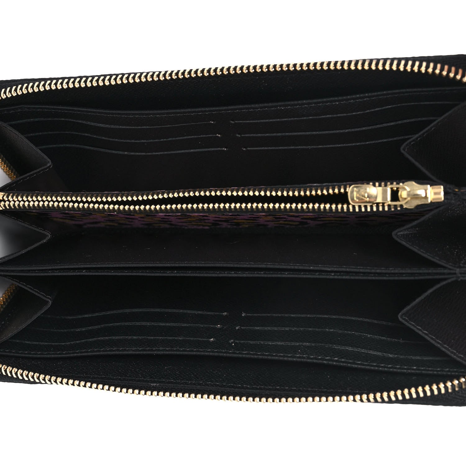 Louis Vuitton Monogram Giant Wild At Heart Zippy Wallet Black 5 of 9