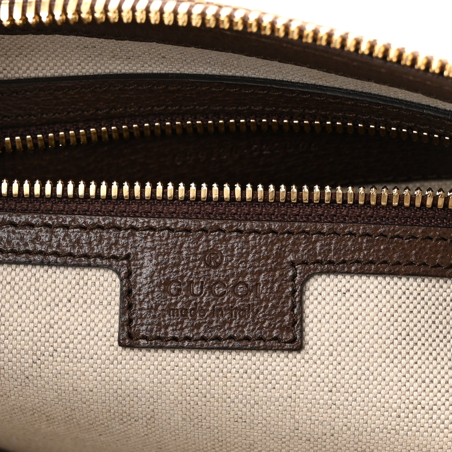 Monogram Jumbo GG Textured Dollar Calfskin Web Wristlet Messenger Bag Camel Ebony New Acero