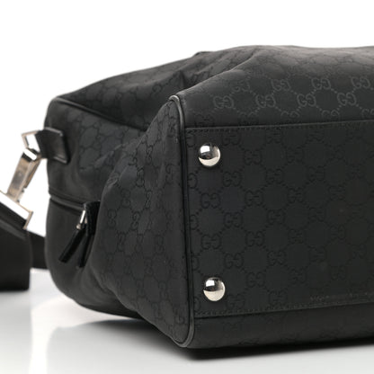 Gucci Nylon Monogram Large Duffle Bag Black 7 of 8