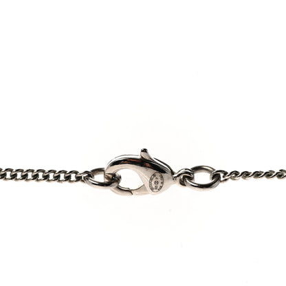 Chanel Baguette Crystal Large CC Necklace Silver Black 5 of 6