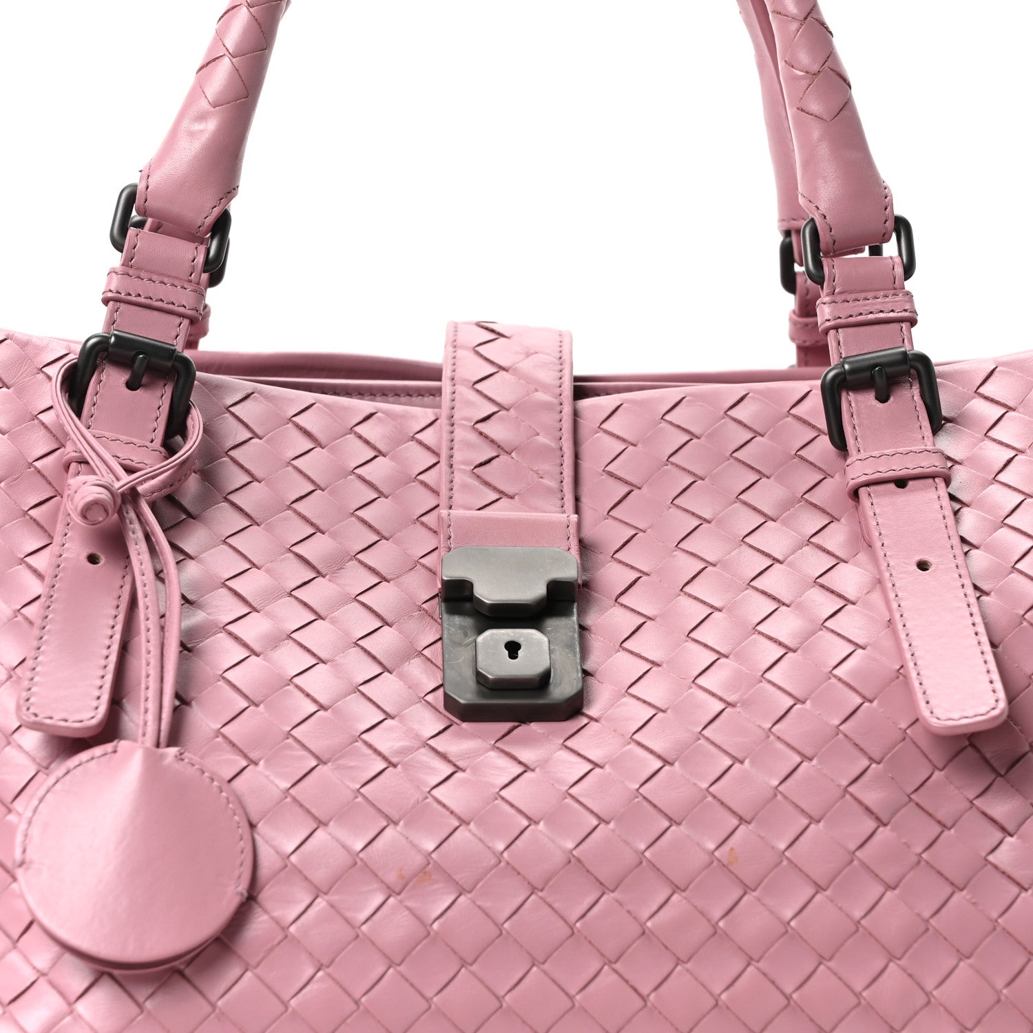 Bottega Veneta Light Calf Intrecciato Medium Roma Mallow 8 of 10
