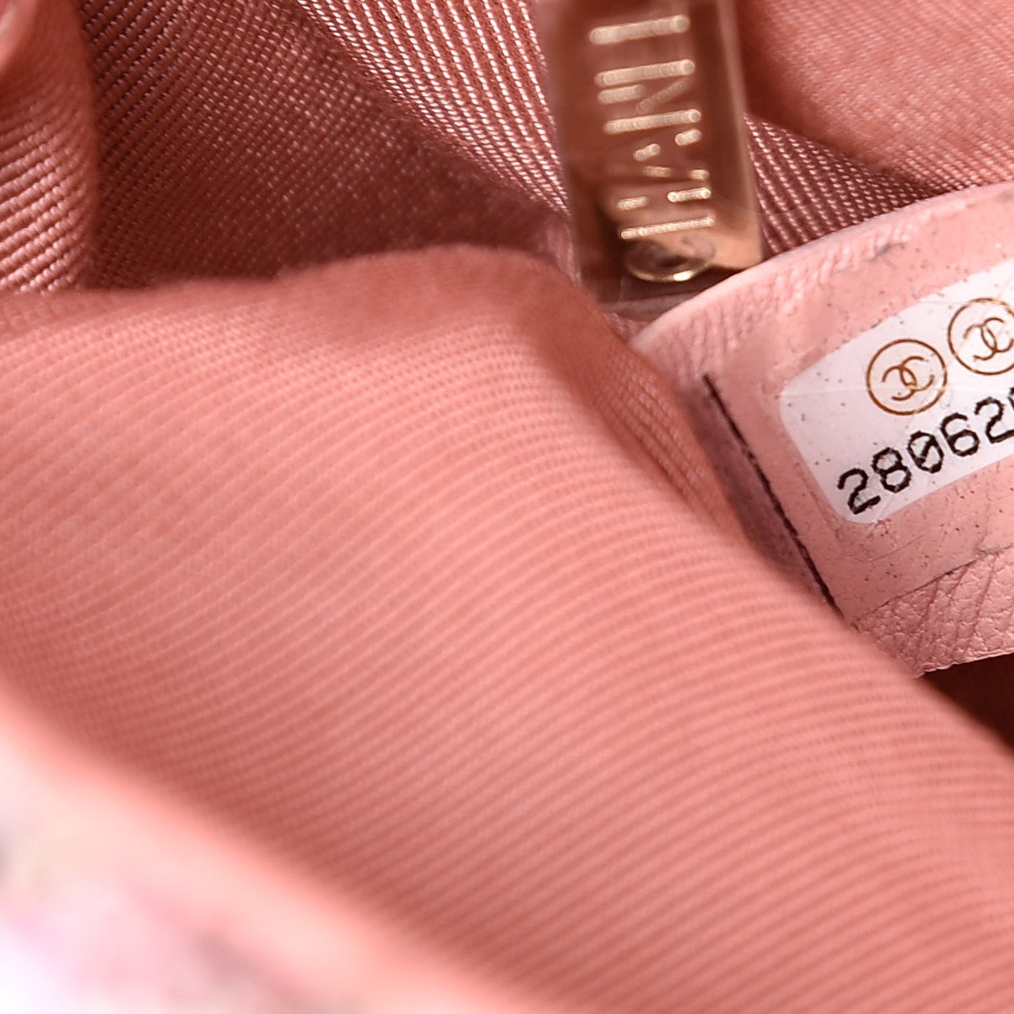 Tweed Mini Pearl Handle Flap Pink Beige Orange Ecru