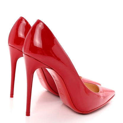 Christian Louboutin Patent Pigalle Follies 100 Pumps 35 Red 4 of 14
