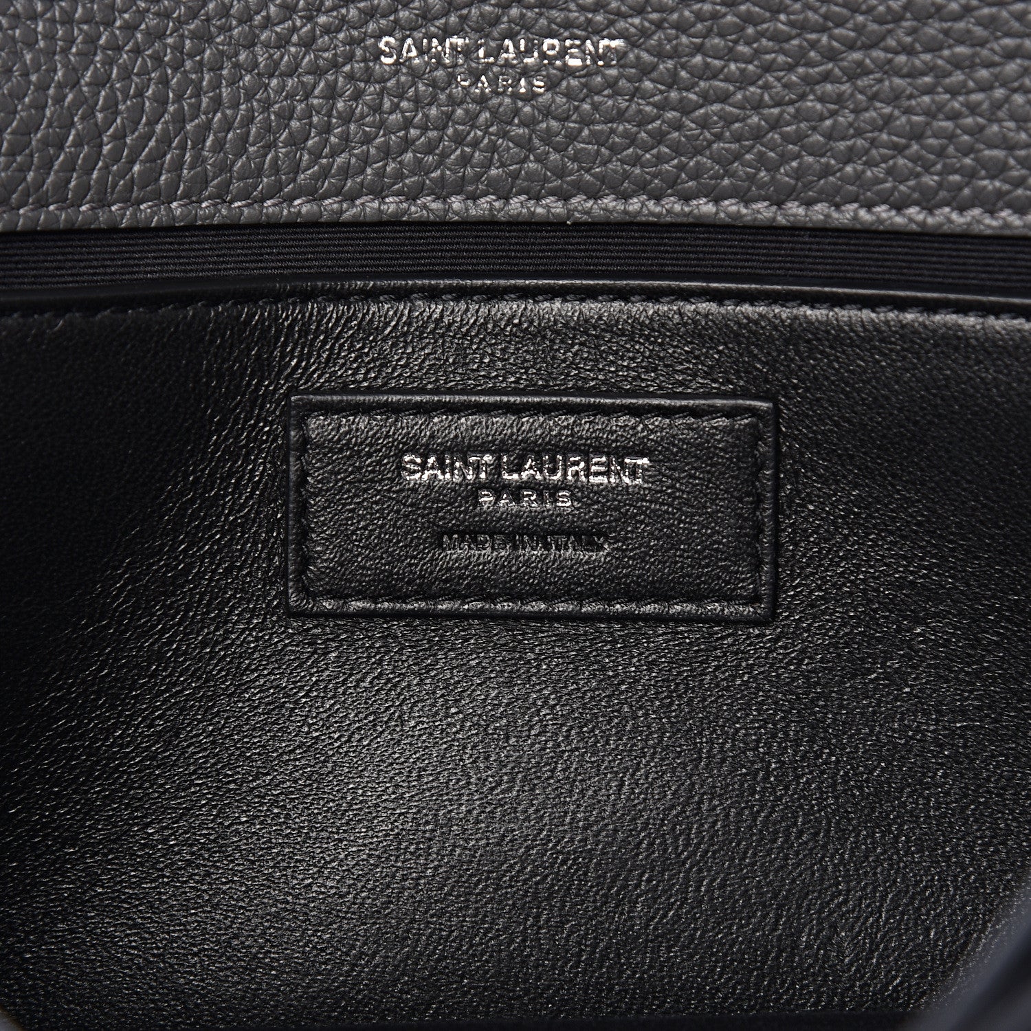 Saint Laurent Grained Calfskin Embossed Monogram Medium Sunset Storm 9 of 12