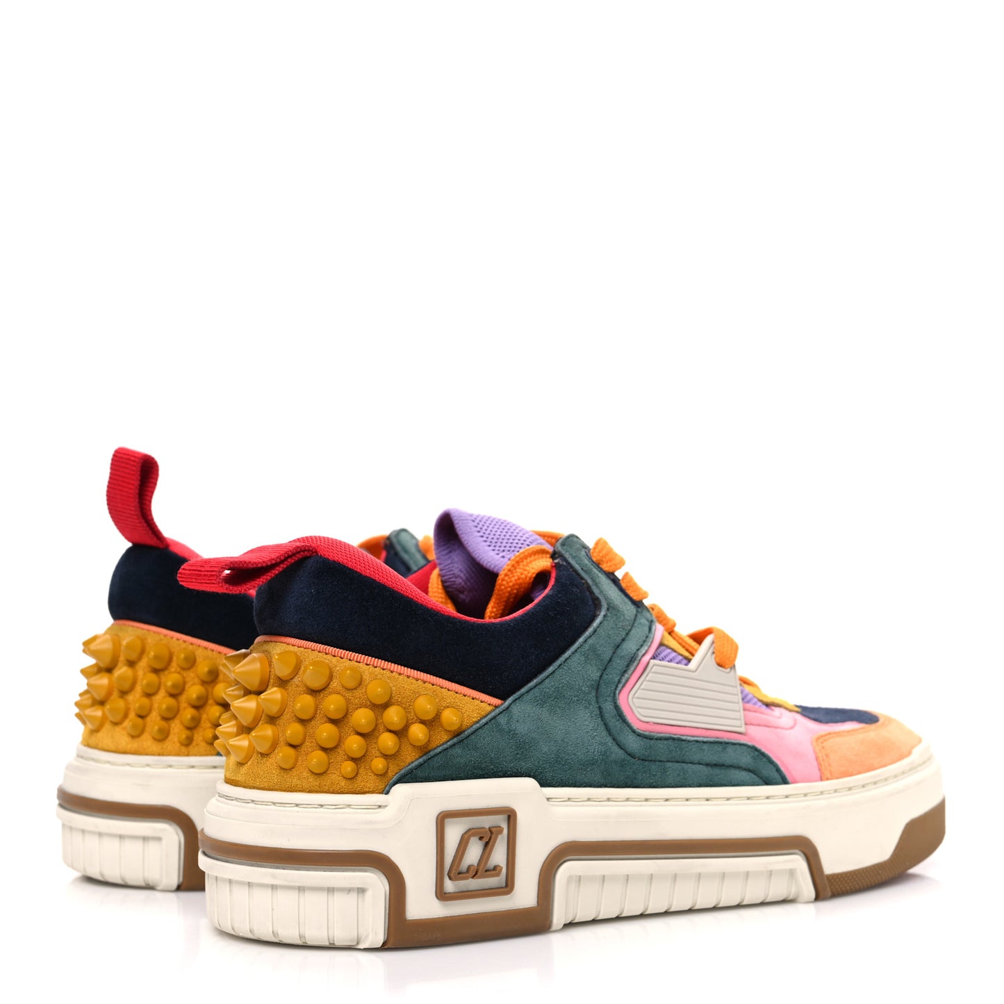 Calfskin Suede Spike Astroloubi Donna Low Top Sneakers 38 Multicolor