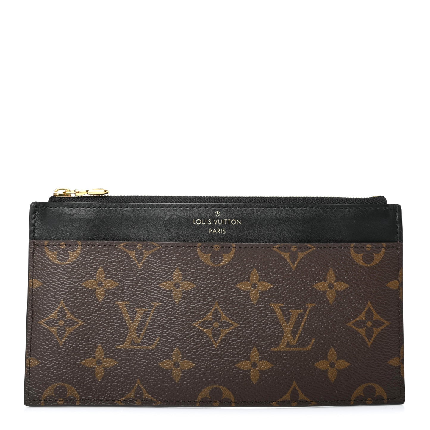 Monogram Slim Purse Black