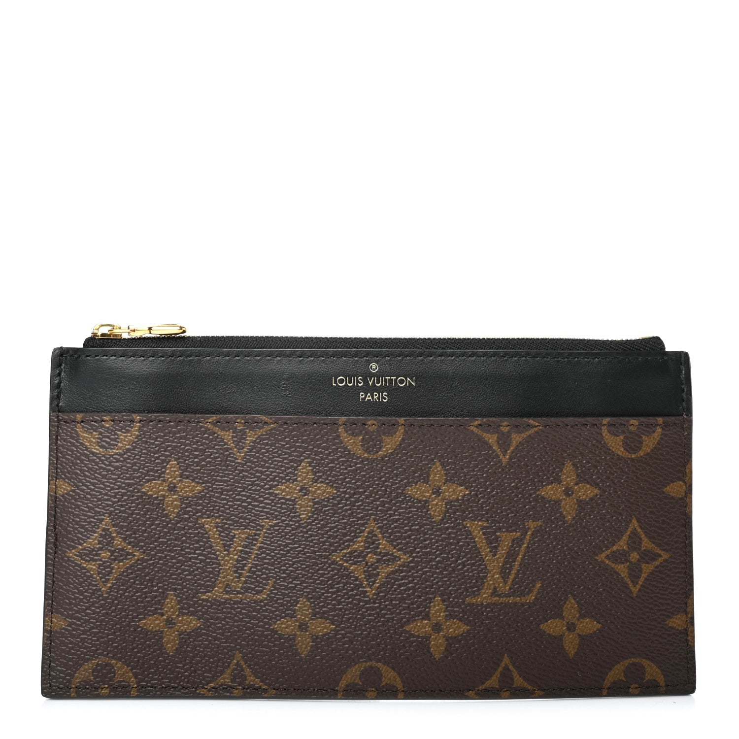 Louis Vuitton Monogram Slim Purse Black 1 of 8