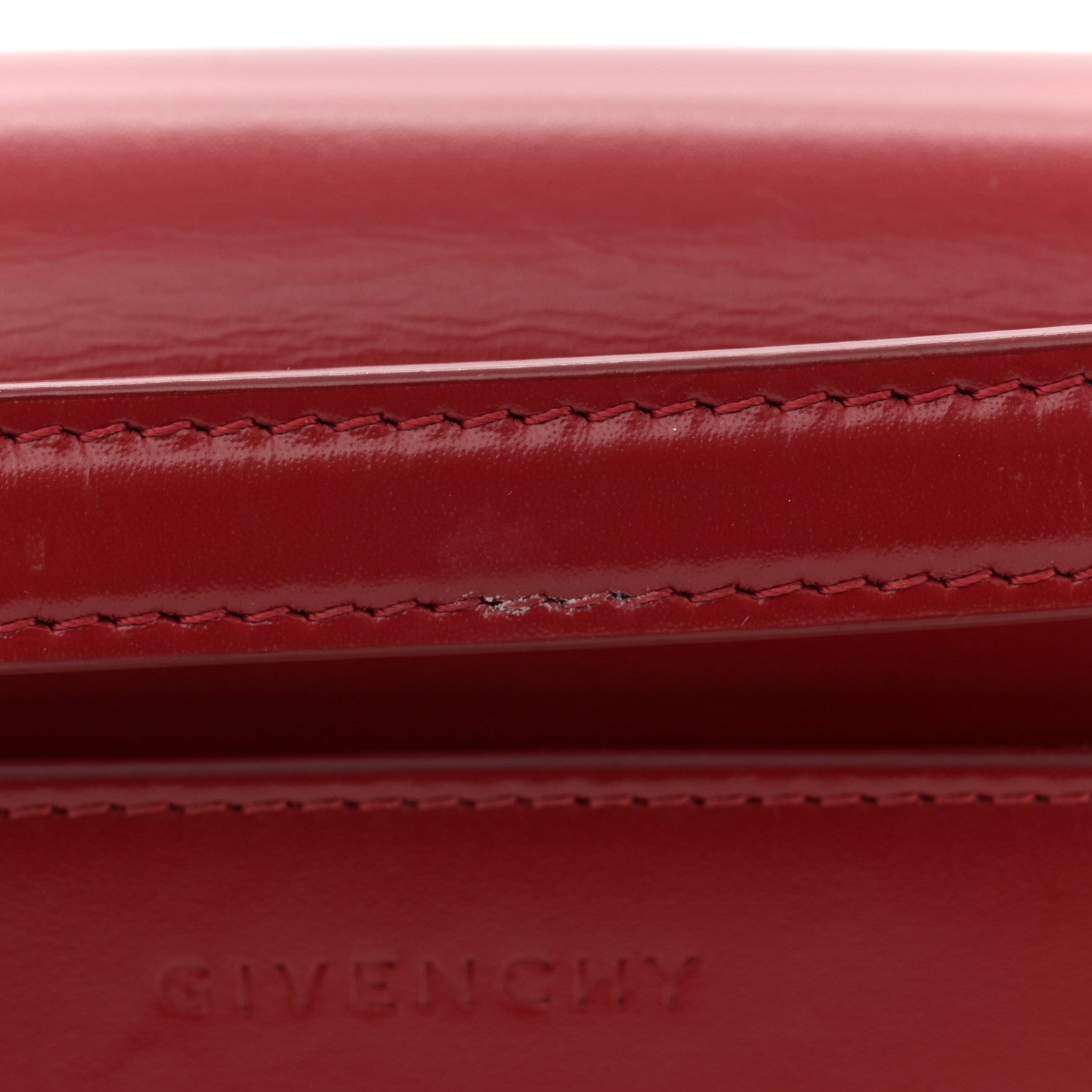 Givenchy Box Calfskin Small 4G Cube Chain Shoulder Bag Dark Red 11 of 13
