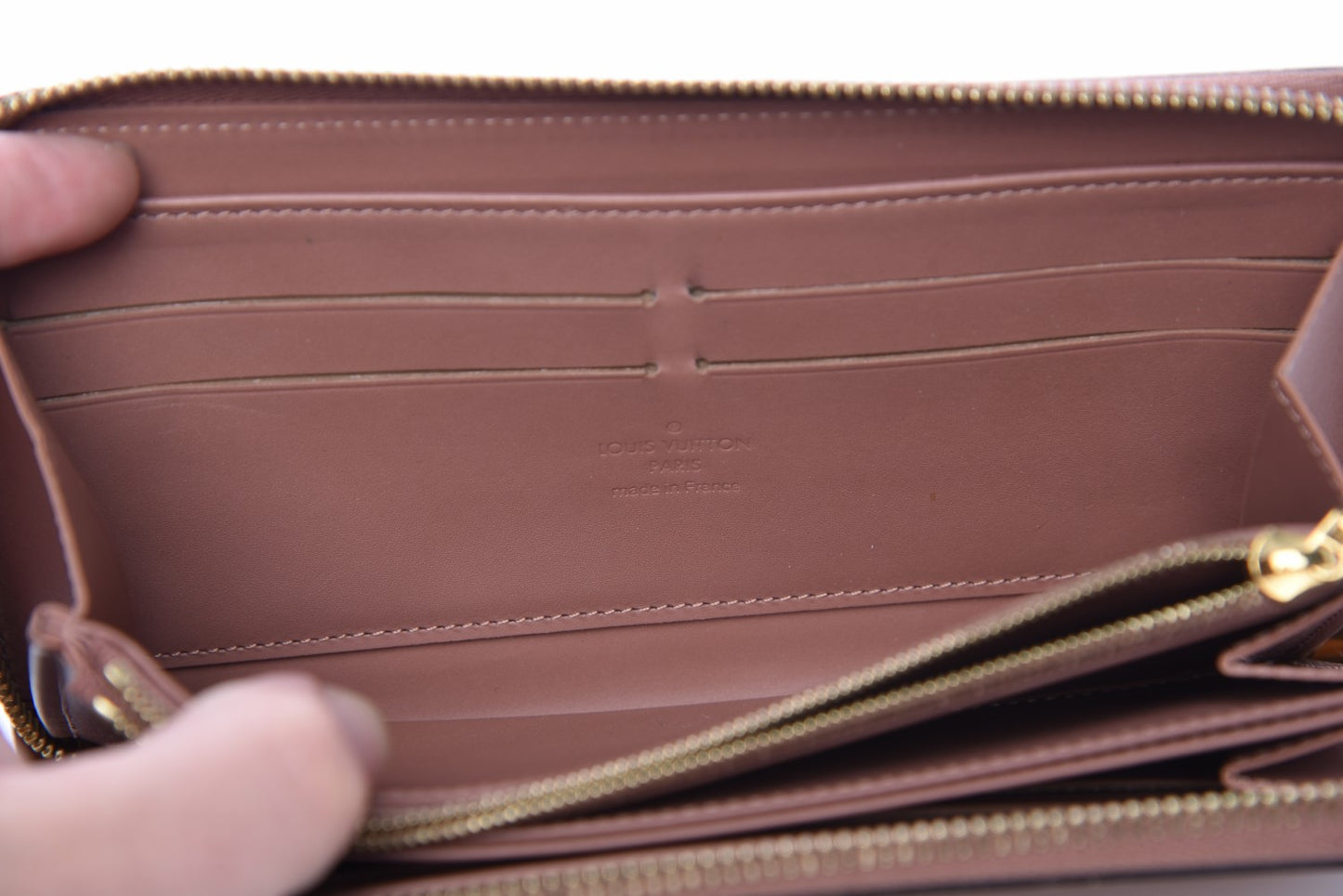 Vernis Zippy Wallet Rose Velours