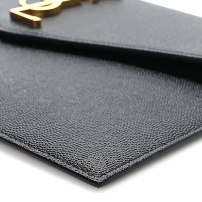 Saint Laurent Grain De Poudre Uptown Pouch Black 8 of 8