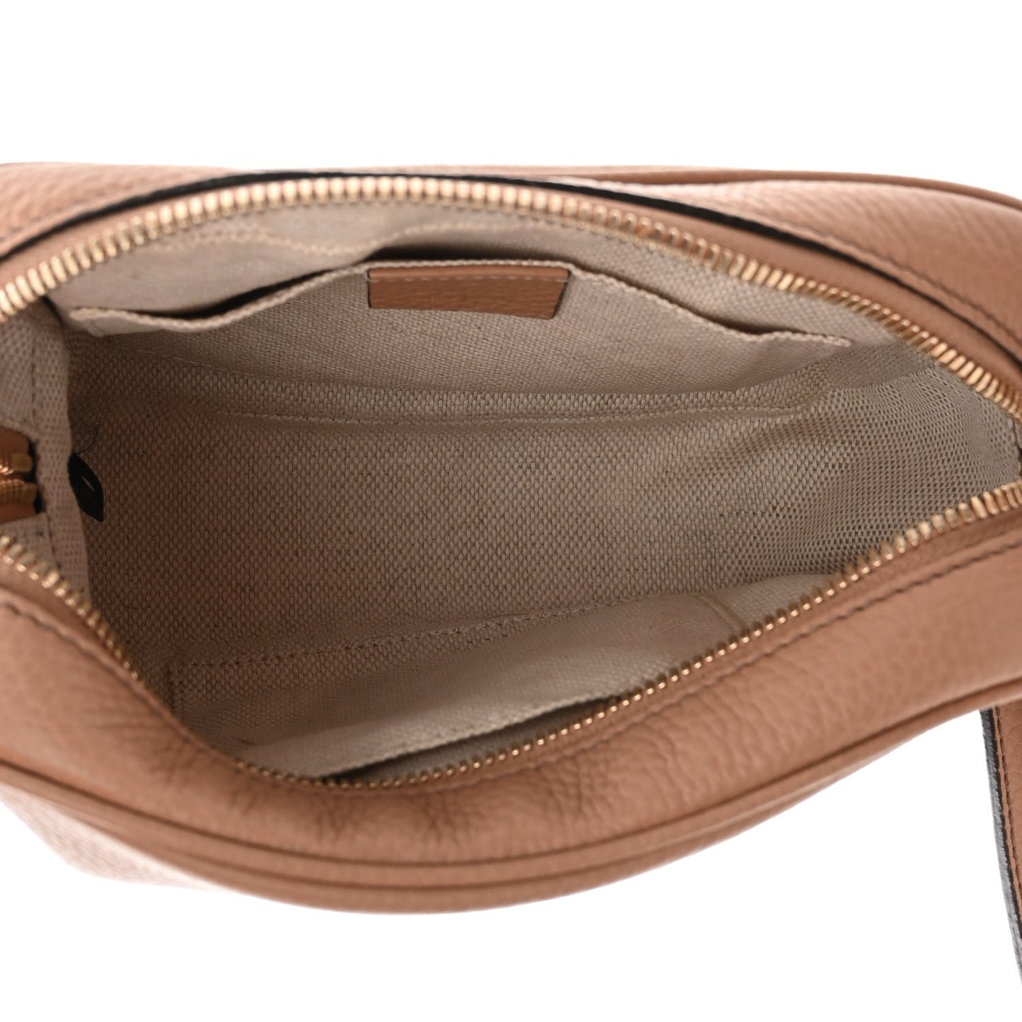 Pebbled Calfskin Small Soho Disco Bag Camelia
