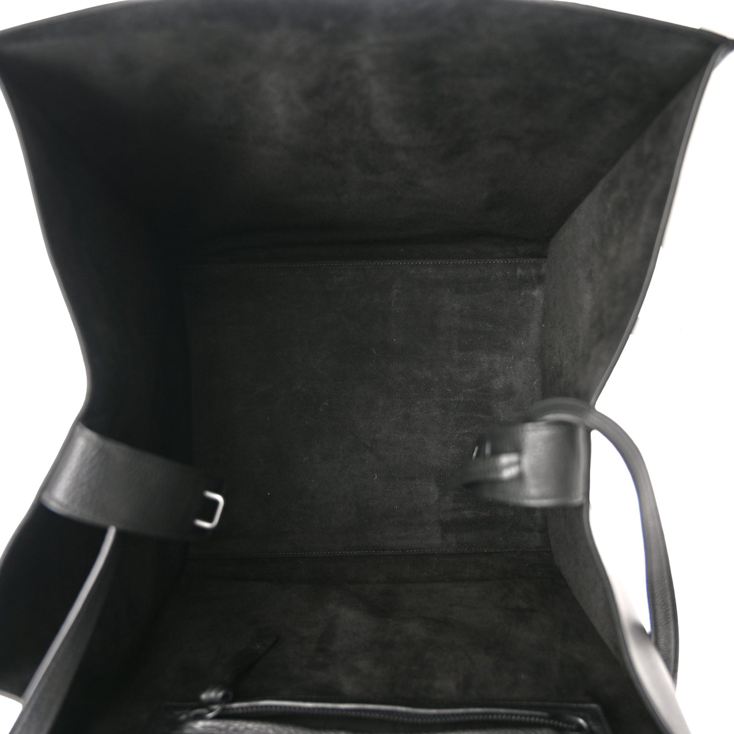 Grained Calfskin Medium Phantom Luggage Black