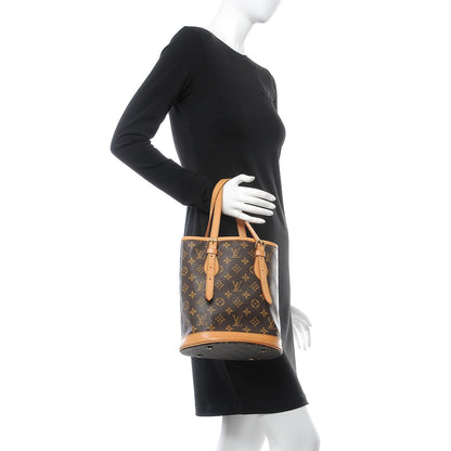 Louis Vuitton Monogram Petit Bucket 23 2 of 13