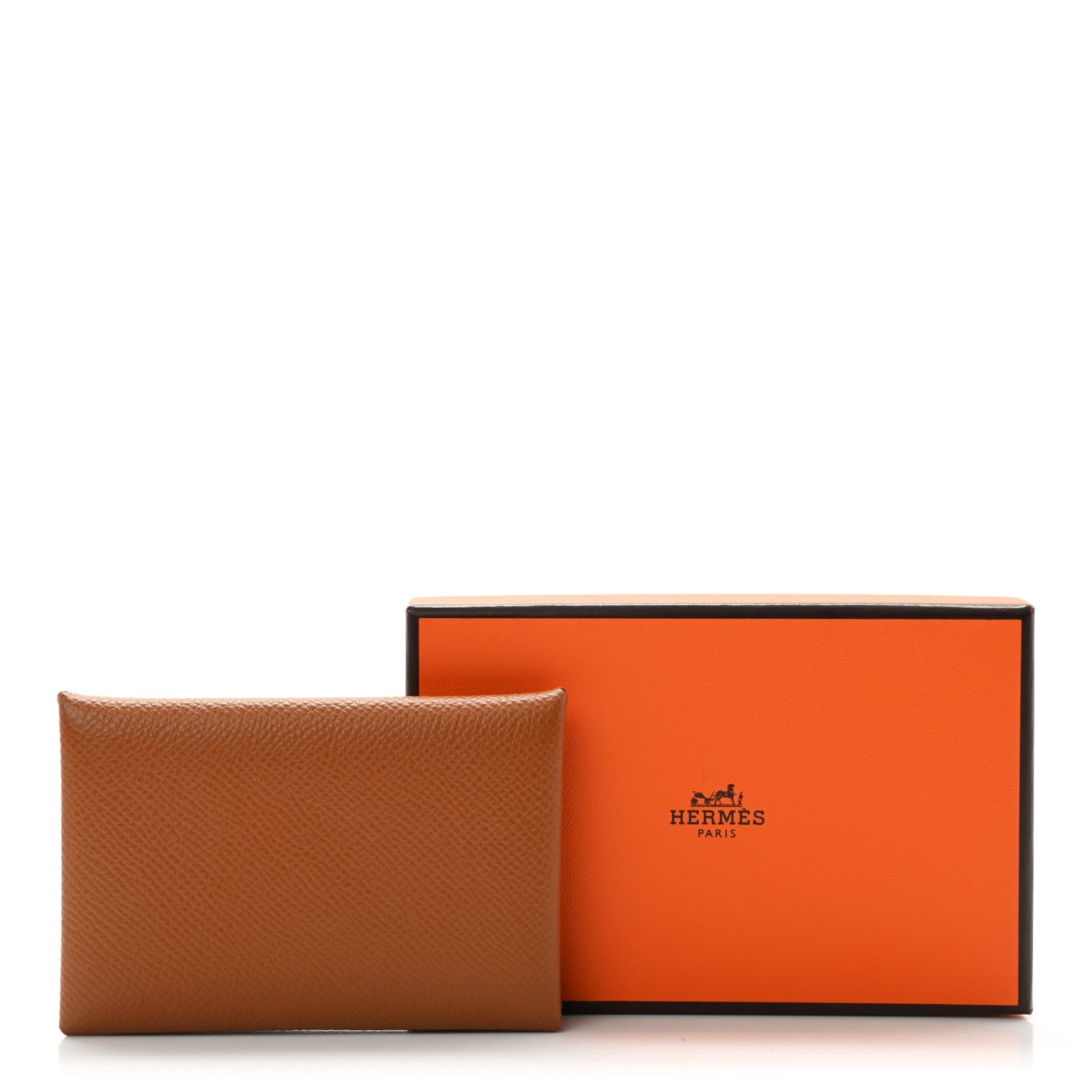 Hermes Epsom Calvi Card Case Gold 7 of 7