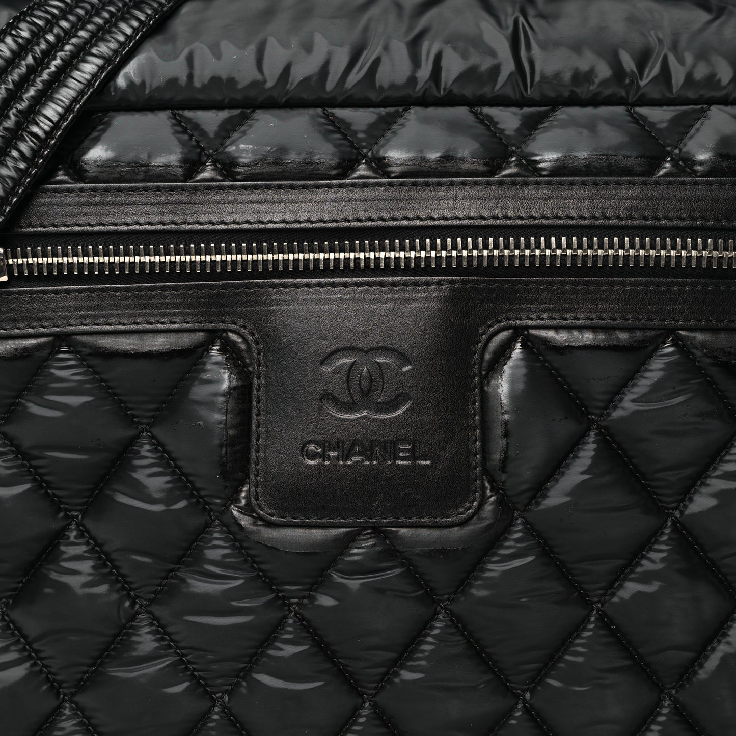 Nylon Coco Cocoon Messenger Bag Black