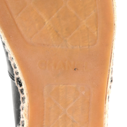 Chanel Lambskin CC Espadrilles 38 Black 7 of 9