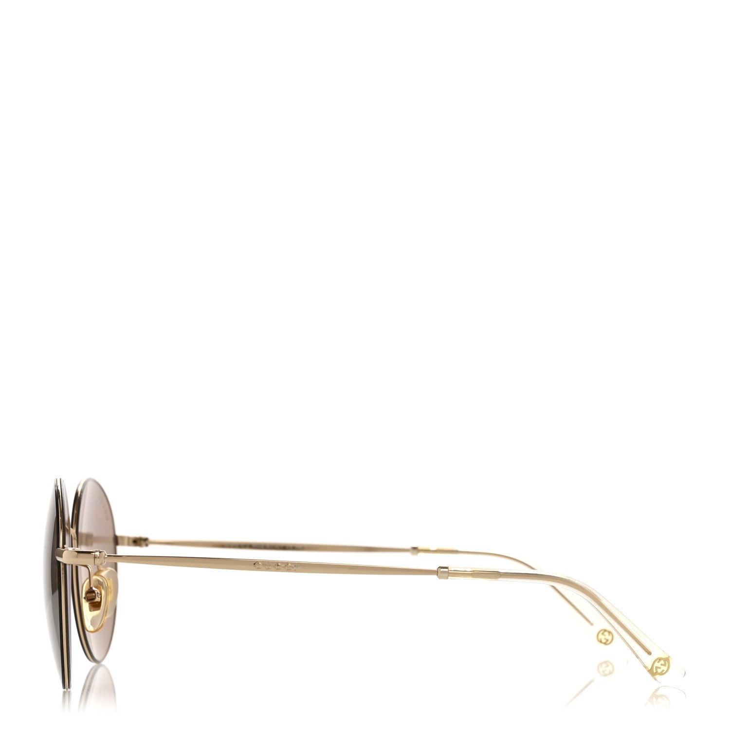 Gucci Metal Round Frame Sunglasses GG4273 Gold 3 of 8