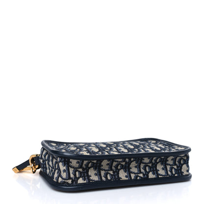 Christian Dior Oblique Diorquake Clutch Blue 7 of 9