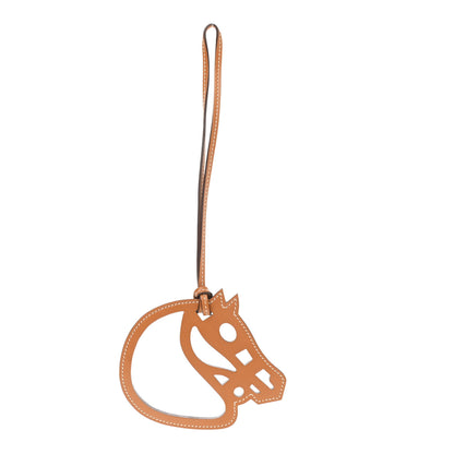 Hermes Swift Paddock Cheval Horse Bag Charm Gold 1 of 3