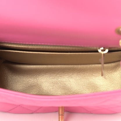 Chanel Lambskin Quilted Mini Pearl Crush Flap Pink 5 of 9