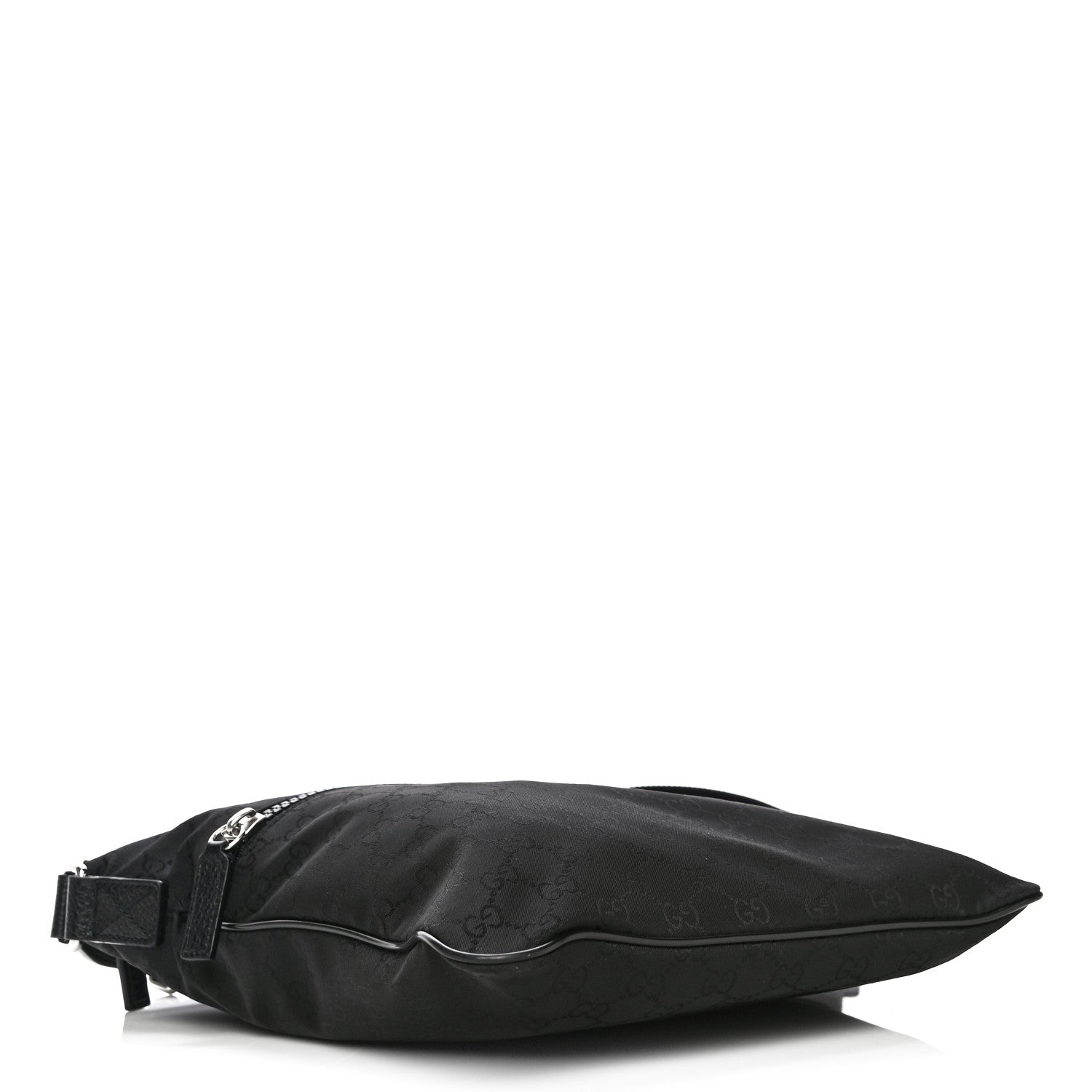 Gucci Nylon Monogram Small Flat Messenger Bag Black 4 of 11