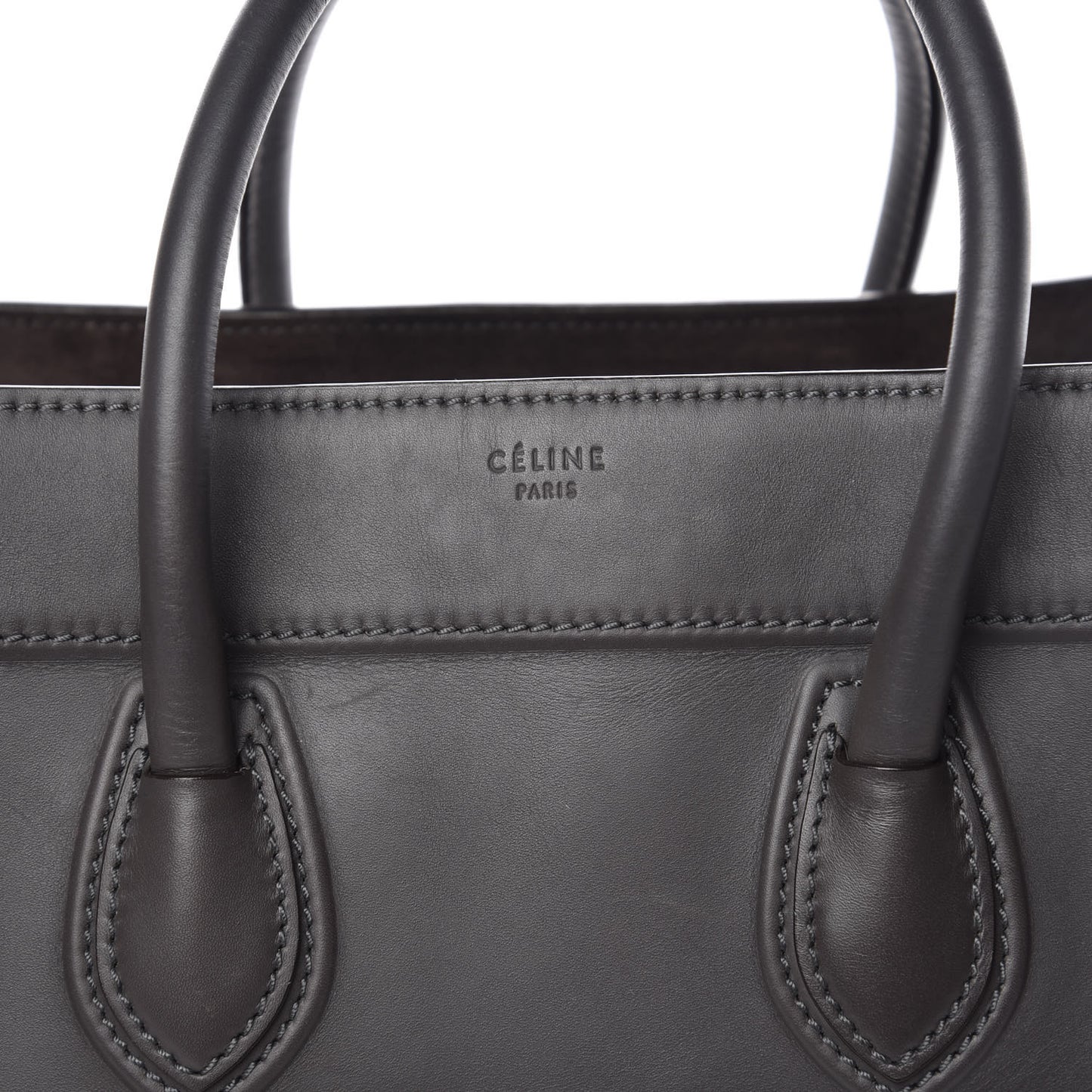 Smooth Calfskin Medium Phantom Luggage Grey