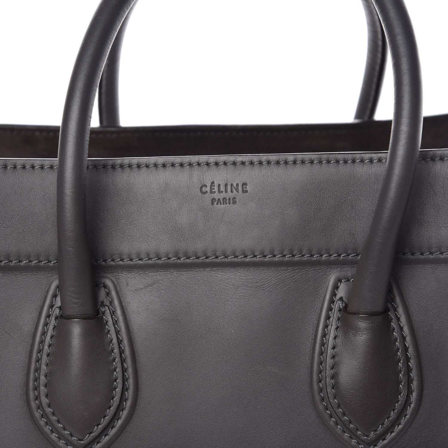 Celine Smooth Calfskin Medium Phantom Luggage Grey 8 of 17