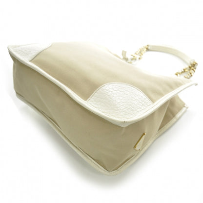 Prada Canvas Jacquard Chain Shoulder Bag 5 of 11